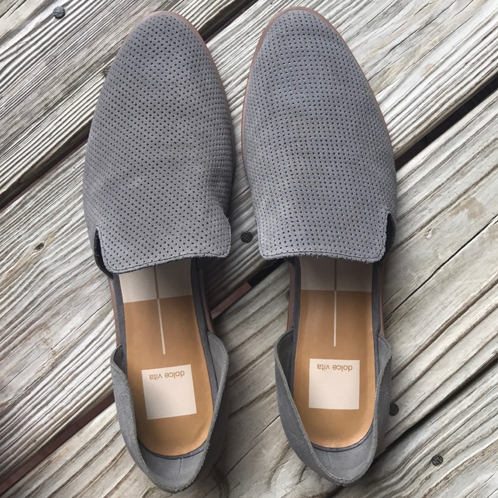 Dolce Vita grey suede flats size 10